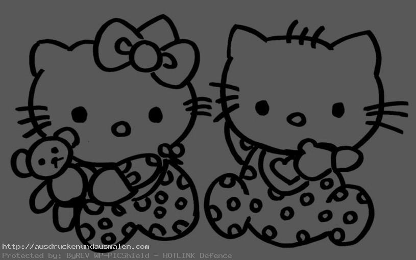 Hello Kitty mit ihrer Schwester Mimmy