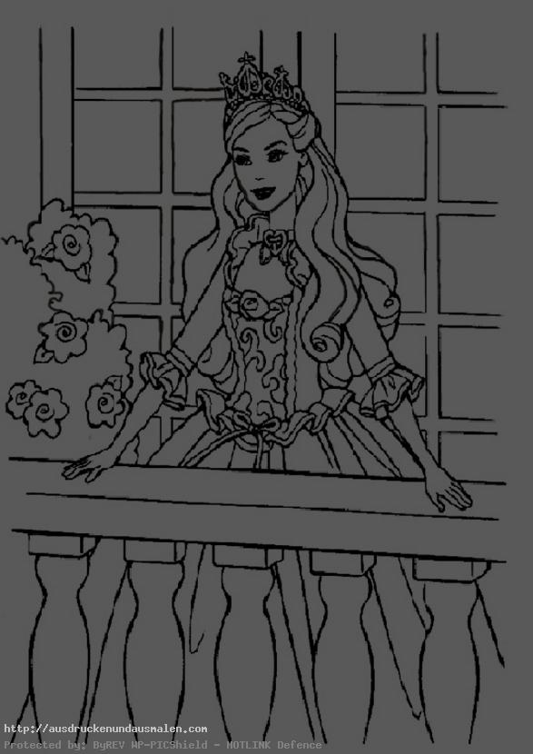 Prinzessin auf ihrem Balkon