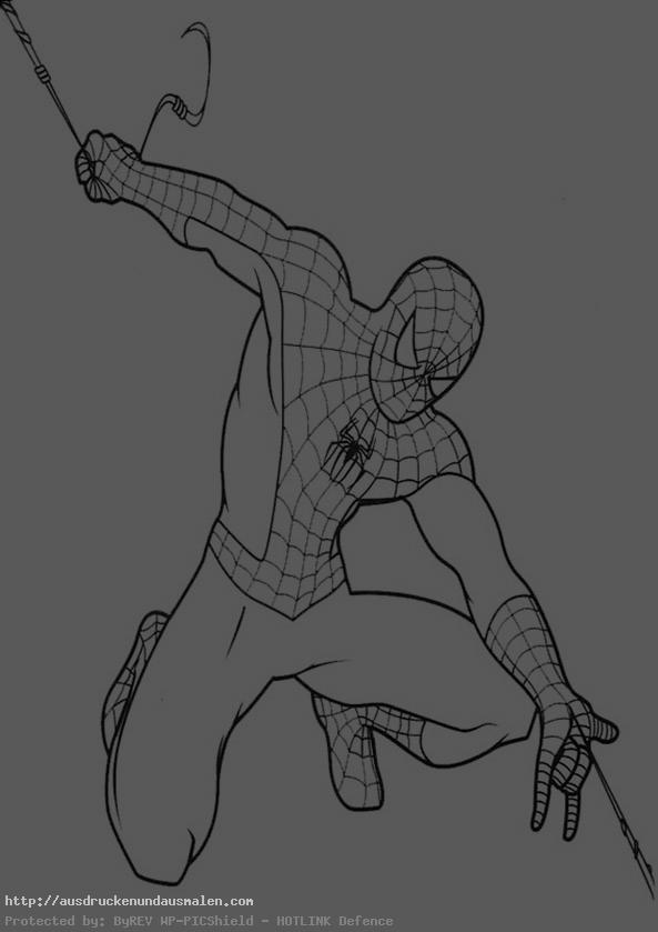 spiderman 7 zum ausmalen